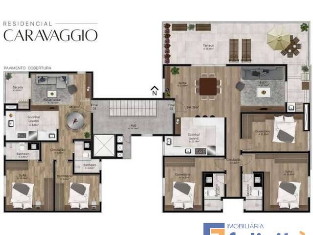 #1462 - Apartamento para Venda em Caxias do Sul - RS